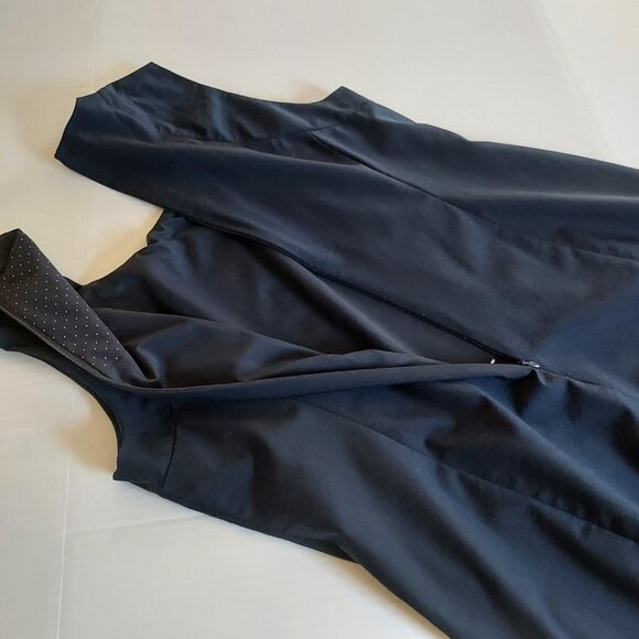 Talbots Seasonless Wool Blend Sleeveless Navy Blue Sheath Dress Size 18 NWOT - Picture 8 of 12